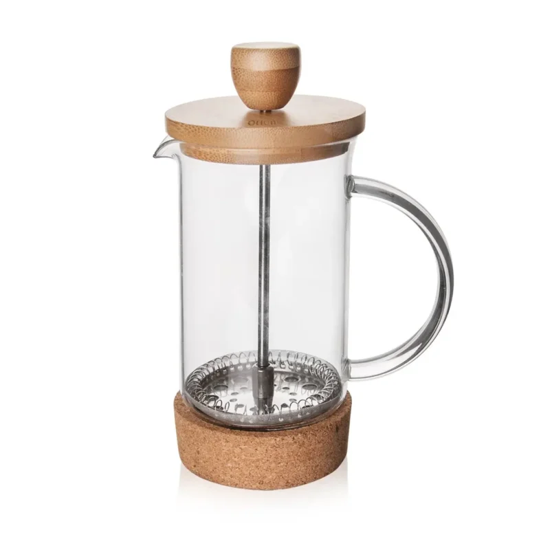 French Press dřevěný, příprava kávy doma, výběrová káva
