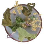 Zahradní Bylinky, padající do hrnku. Tato směs byla ručně natrhána.