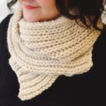 Dlouhá Pletená šála z příze Andes umpletená pomocí DIY Sady "Upleť Mě" od Knitters & Coffee