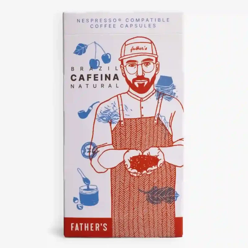 nespresso kapsle brazilské kávy cafeina od Father's roastery, kompostovatelné kapsle s názkou aciditou