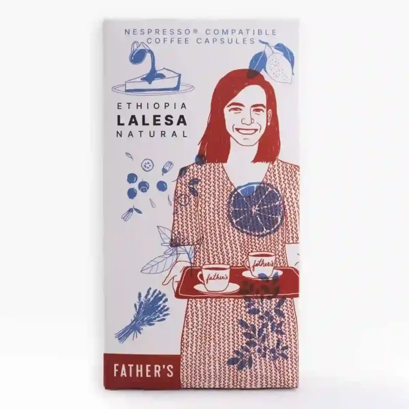 Nespresso kapsle etiopie lalesa s výběrovou kávou z pražírny father's roastery