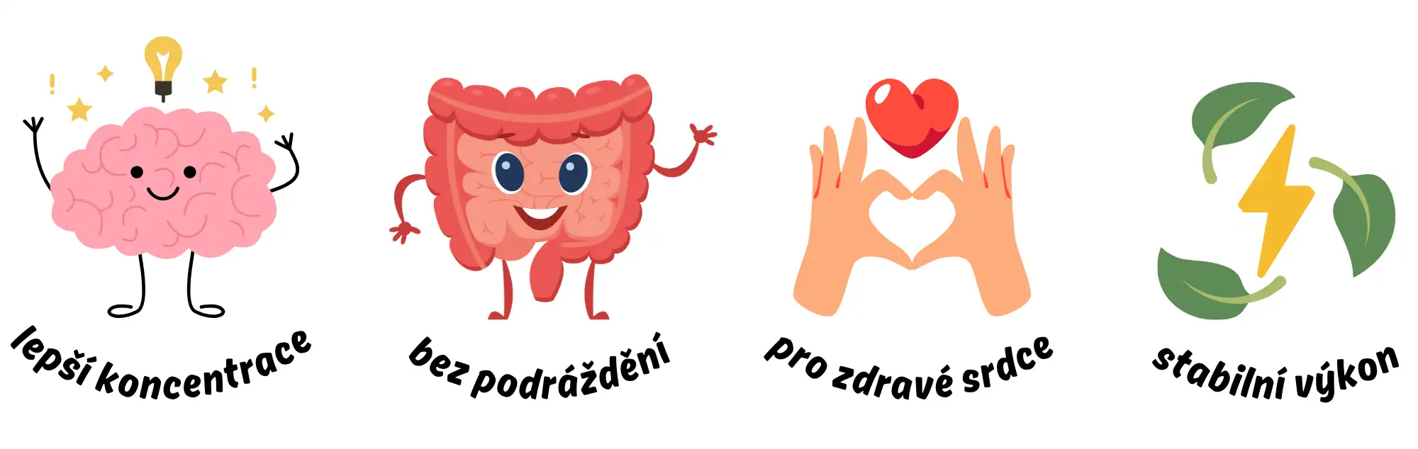 Zdravotní benefity čaje pro lidské tělo a zdraví, jak nám čaj pomáhá zobrazení formou čtyř obrázků